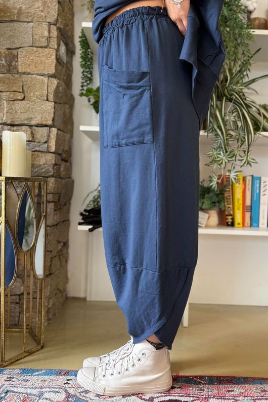 Lagen Shelby Barrel Pant Navy 